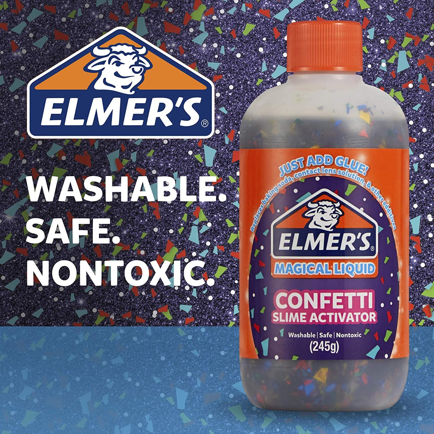 Elmer's Confetti Aktivator 259 ml Till PVA Lim För Slime