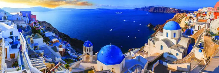 EuroGraphics Fine Art Pussel Panorama Santorini Greece 1000 bitar