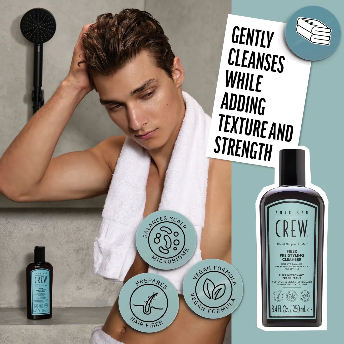 American Crew Hair Fiber Shampoo 250 ml