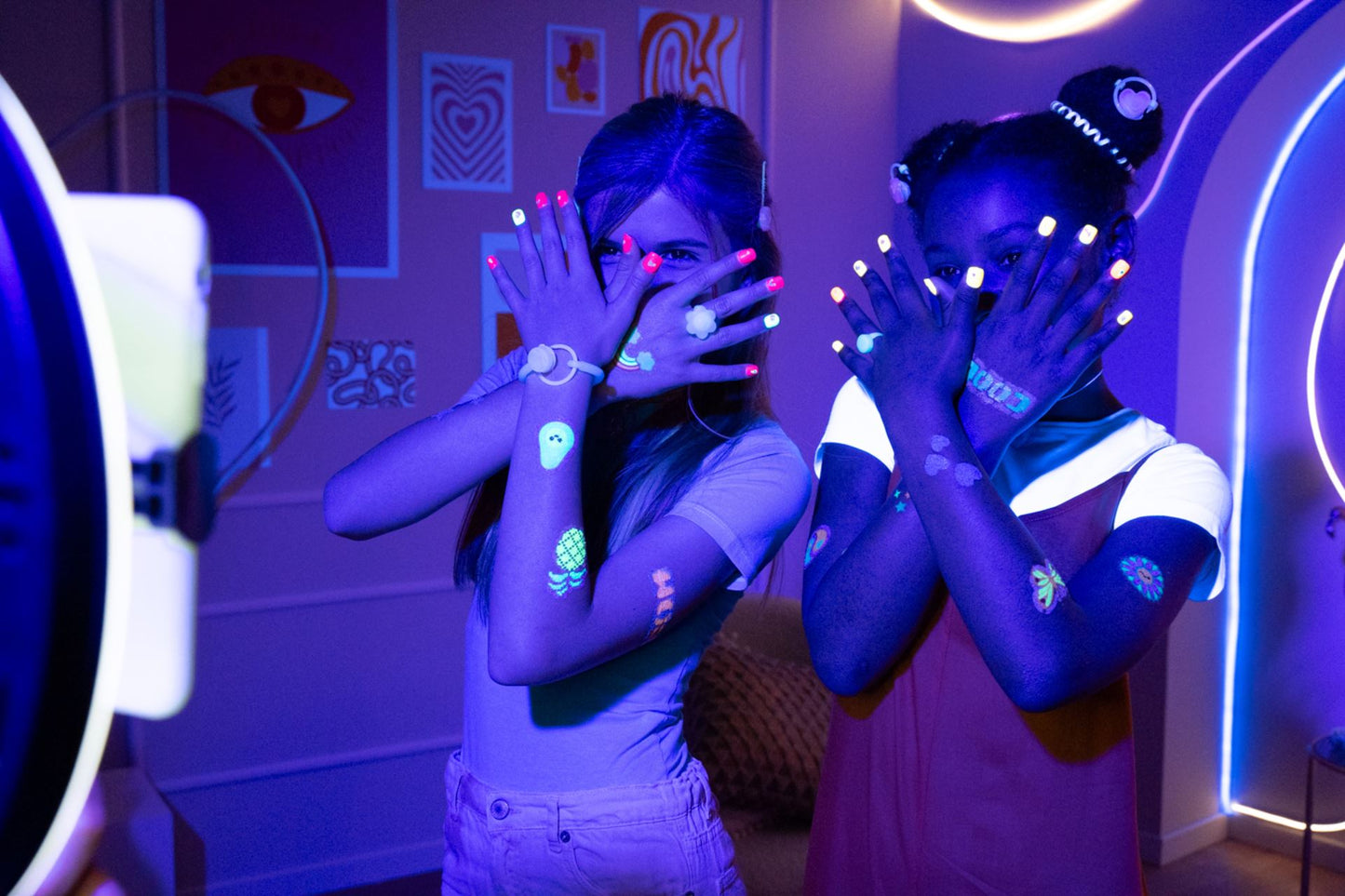 FabLab Glow in the dark -Glitter Tattoos