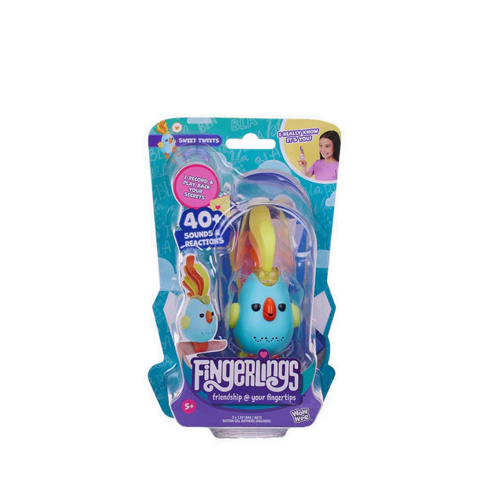 Fingerlings Fågel Blå