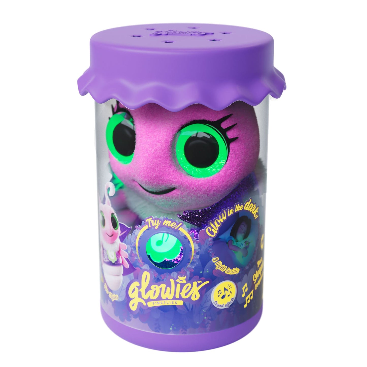 Glowies bedtime buddy, Pink. 28 cm