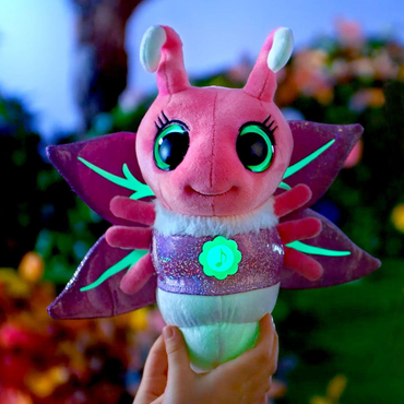 Glowies bedtime buddy, Pink. 28 cm