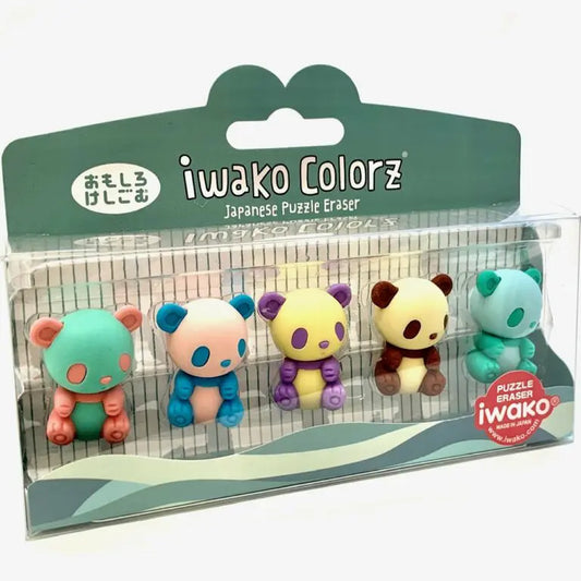 IWAKO Japanskt Pusselsudd Panda Set