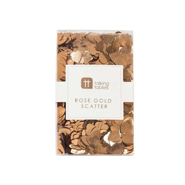 Talking Tables Bordskonfetti Hjärta Roseguld Metallic