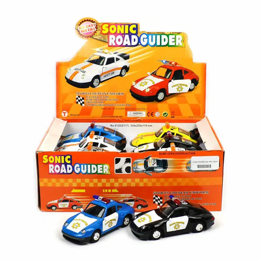 Leksaksbil Die Cast Porsche i Polisbilsdesign 14 cm