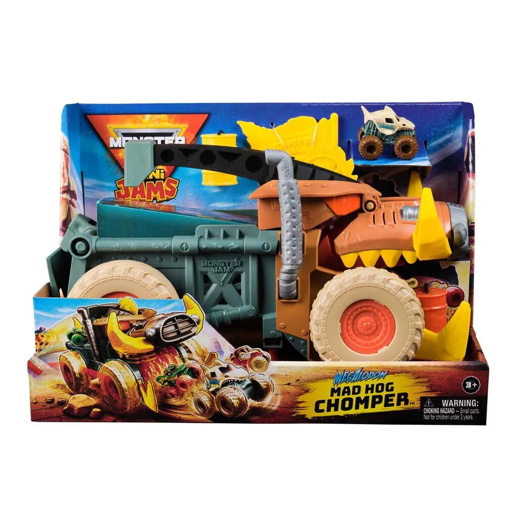 Monster Jam Mini Mad Hog Sweeper Playset