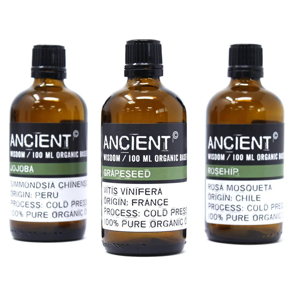 Ancient Wisdom Ekologiska Eteriska Basoljor för DIY & Aromaterapi 100 ml