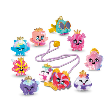 Pinky Promise Diamantfigurer 8 st – Färgglada smyckesfigurer