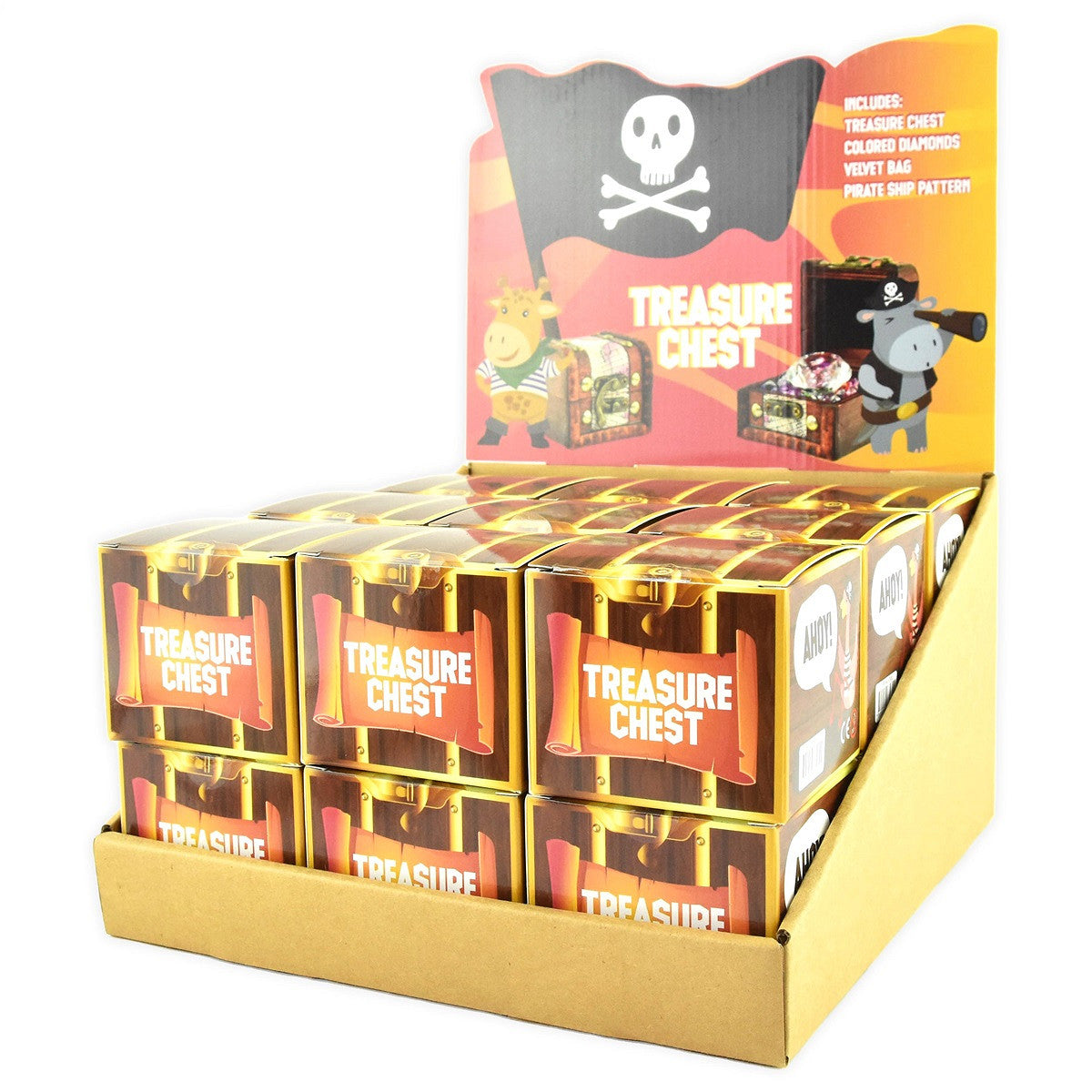 PIRATE TREASURE CHEST DIAMONDS 37pcs 7cm 67930