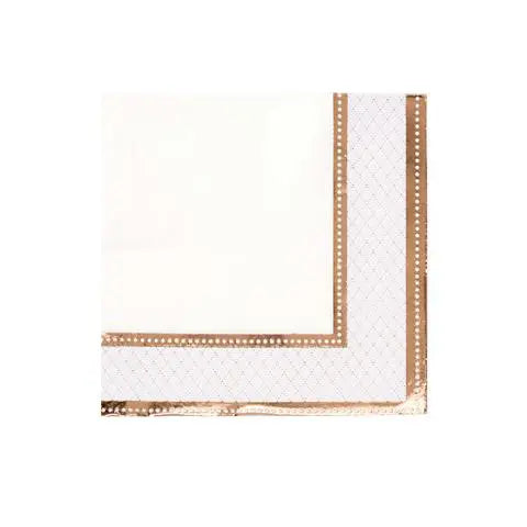 Talking Tables Servetter Roseguld Metallic