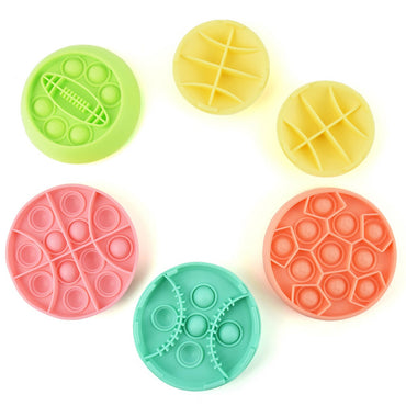 PUSH POP BUBBLE PUZZLE BALL 6pcs 10cm