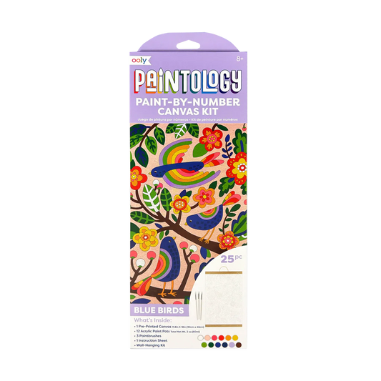 Paintology Paint By Number Canvas Kit - Blue Birds