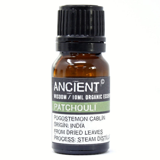 112149-14 Ekologiska Eteriska Oljor för Aromaterapi 10 ml - Ancient Wisdom Patchouli