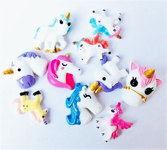 Polymer Clay Miniature Deco Unicorn Mix