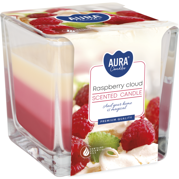 Rainbow Jar Candle - Raspberry Cloud