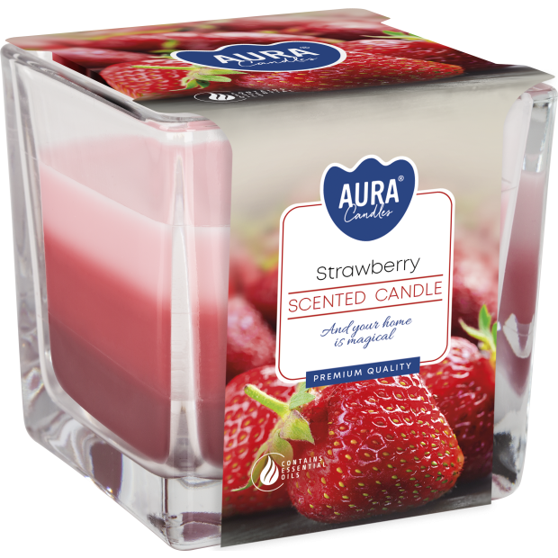 Rainbow Jar Candle - Strawberry