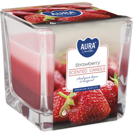 Rainbow Jar Candle - Strawberry