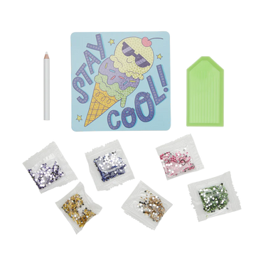 Ooly Razzle Dazzle D.I.Y. Mini Gem Art Kit: Cool Cream
