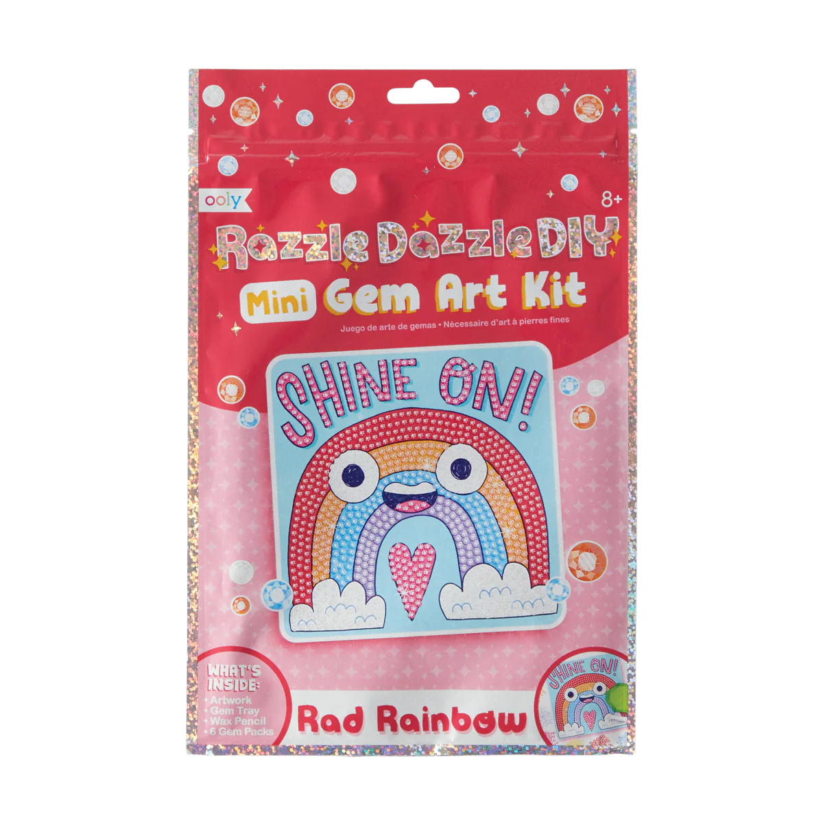 OOLY Razzle Dazzle D.I.Y. Mini Gem Art Kit: Rad Rainbow