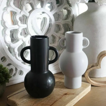 Sass & Belle Hög Vas Amfora Totem Grå