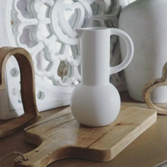 Sass & Belle Hög Vas och Tillbringare Amfora Vit