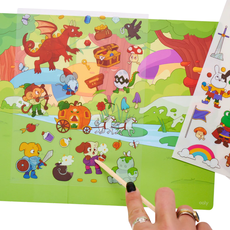 OOLY Set the scene transfer stickers â magical forest