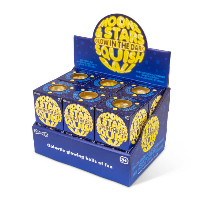 Scrunchems Moons and Stars Glow in the Dark Squish Ball/Stressboll
