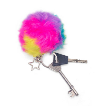 Scrunchems Furry Squish Ball Keychain