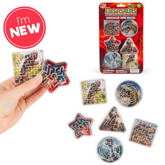 6pk Dinosaur Mini Mazes