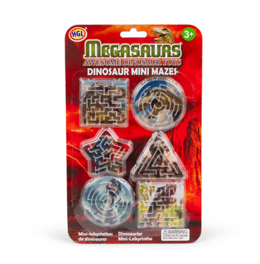 Mini Mazes 6pk- Dinosaur