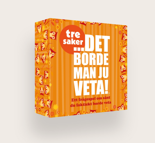 Sällskapsspel - Det borde man ju veta! - Tre saker