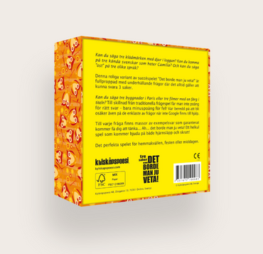 Sällskapsspel - Det borde man ju veta! - Tre saker