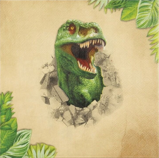 Dino-servetter för 6-pers