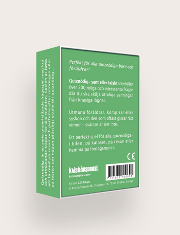 Sällskapsspel QuizNödig - Sant eller Falskt?
