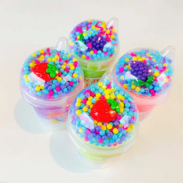 Slime Crunch Juicy med Strössel + Charm 10cm