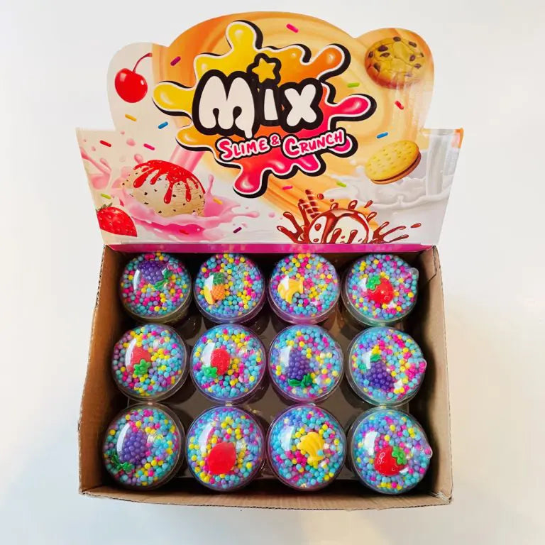 Slime Crunch Juicy med Strössel + Charm 10cm