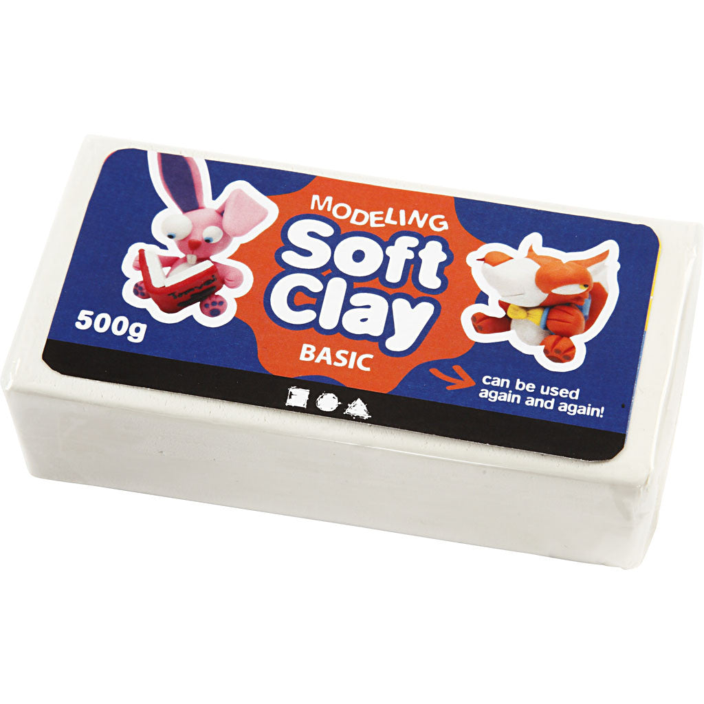 Klassisk Modellera Soft Clay 13x6x4 cm 500 g