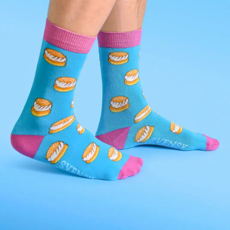 Svensk Husman Strumpor Fika Sox Box 3-pack