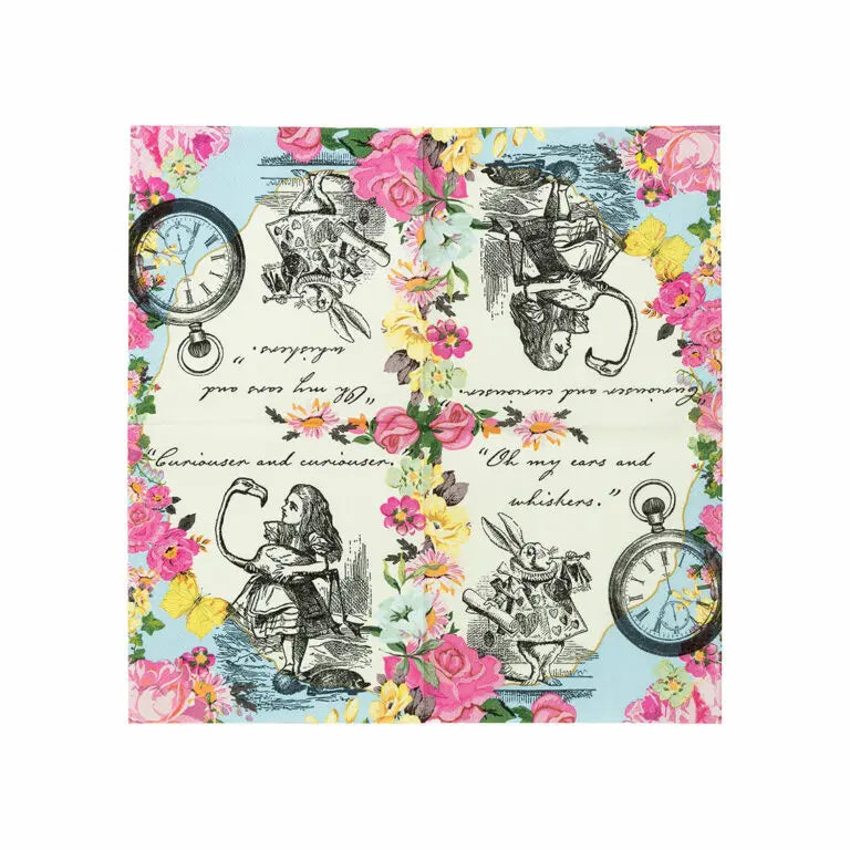 Servetter 20-pack Alice i Underlandet 25x25 cm Truly Alice
