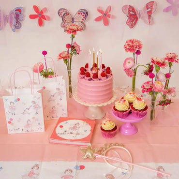 Talking Tables blommig rosa duk