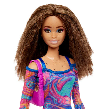 Barbie Fashionista Doll Rainbow Marble Swirl