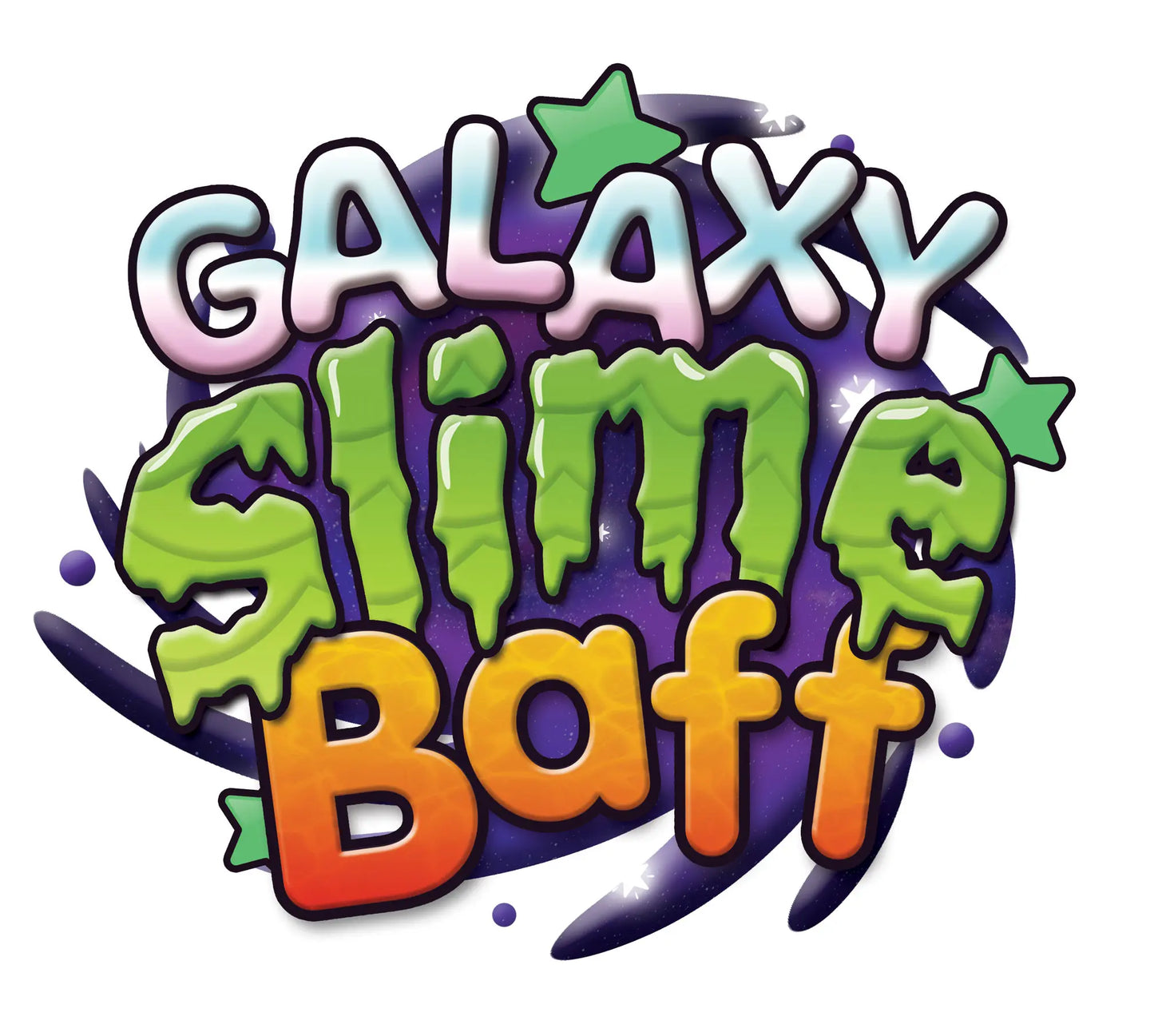 Zimpli Kids 2xGalaxy Slime Baff + Stjärnor som Lyser i Mörker 300 Gram
