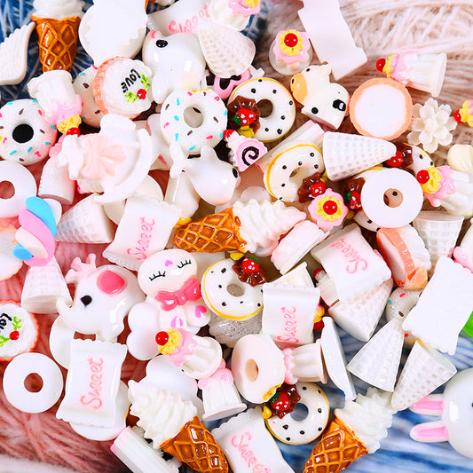 Miniatyr Deco Vita Bakverk 20-pack - Slime Dekorationer