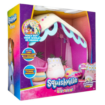 Squishville Mini Squishmallows + Glamping Getaway