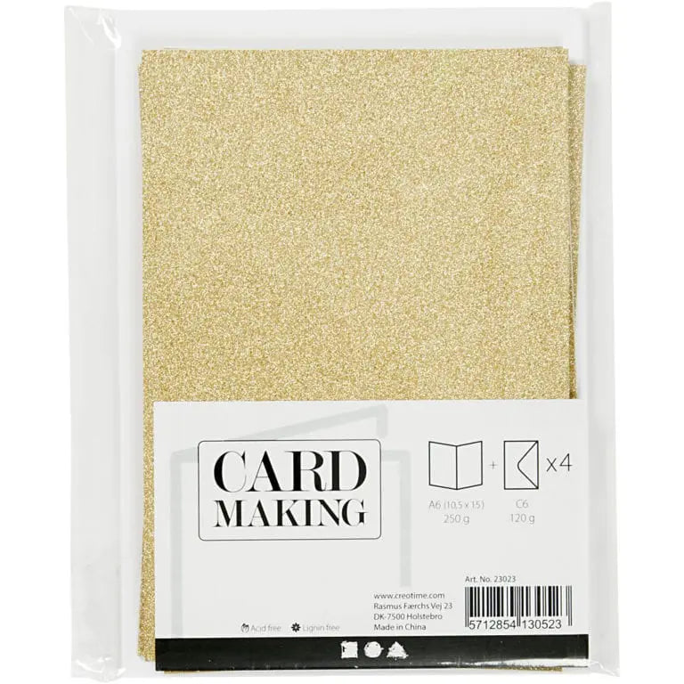Card Making Guld Glitter