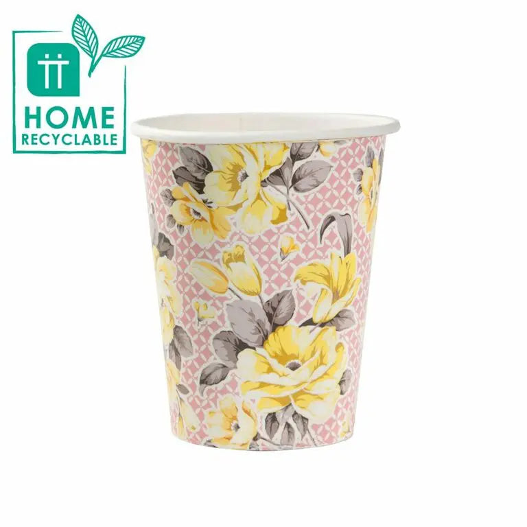 Pappersmuggar 8-pack Vintage Blommönster Truly Scrumptious