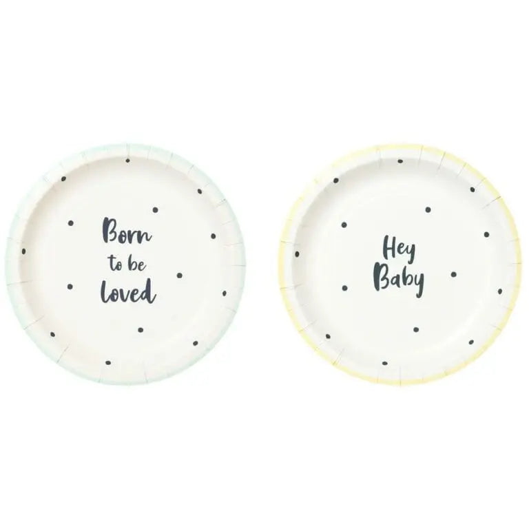 Talking Tables Papperstallrikar Hey Baby