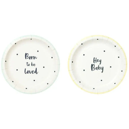 Talking Tables Papperstallrikar Hey Baby