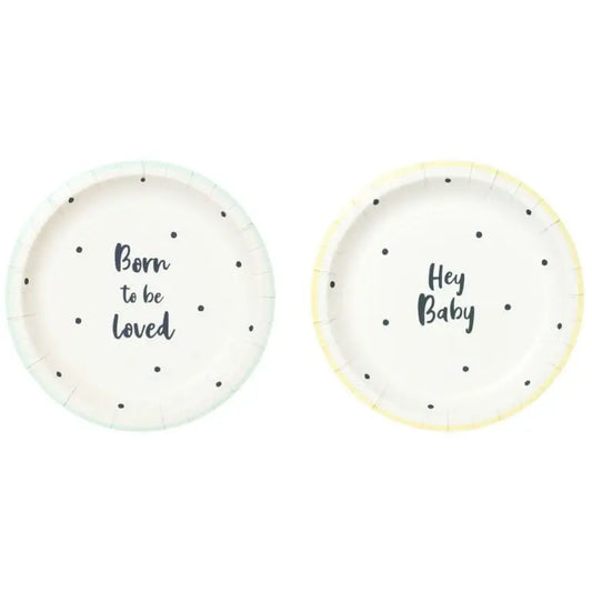 Talking Tables Papperstallrikar Hey Baby